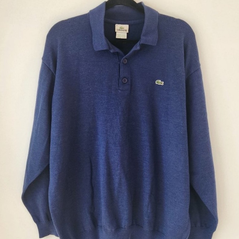 Lacoste Navy Sweater with Logo